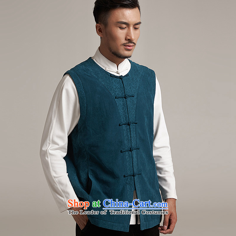 De Fudo Tang dynasty, Thick), a Chinese Kampala shoulder China wind men fall 2015 new products Chinese clothing blue and green 2XL/50, de fudo shopping on the Internet has been pressed.