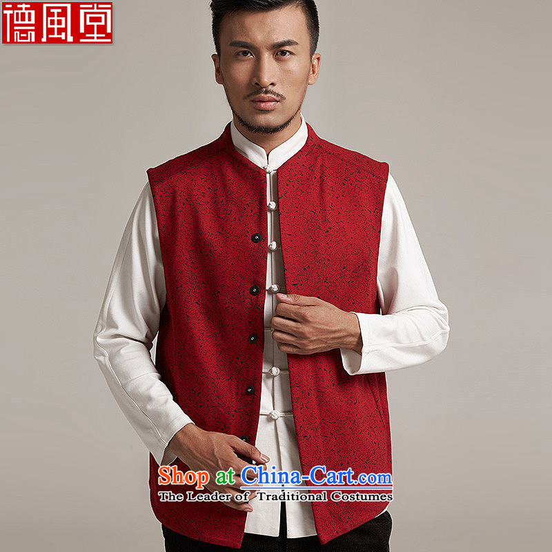 De Fudo Hirokata Tang Gown, a Chinese Kampala shoulder China wind men聽fall 2015 New Product Red聽L_46 Chinese Clothing