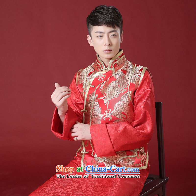 Time Syrian men Soo Wo Service wedding services Red Robe services serving landowners Shao Ye Zhan-style robes Chinese bridegroom dress Soo Wo service men RED M picture, prices, brand platters! The elections are supplied in the national character of distribution, so action, buy now enjoy more preferential! As soon as possible.