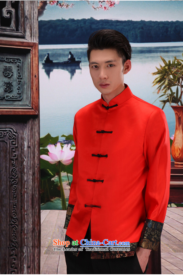 Time the new 2015 Syria groom male Sau Wo serving Chinese wedding dress men improved Tang dynasty costume show replace bows services wo red S picture, prices, brand platters! The elections are supplied in the national character of distribution, so action, buy now enjoy more preferential! As soon as possible.