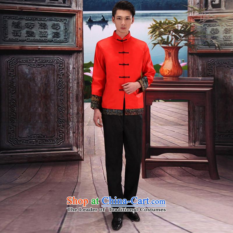 Time the new 2015 Syria groom male Sau Wo serving Chinese wedding dress men improved Tang dynasty costume show replace bows services wo red S time Syrian shopping on the Internet has been pressed.