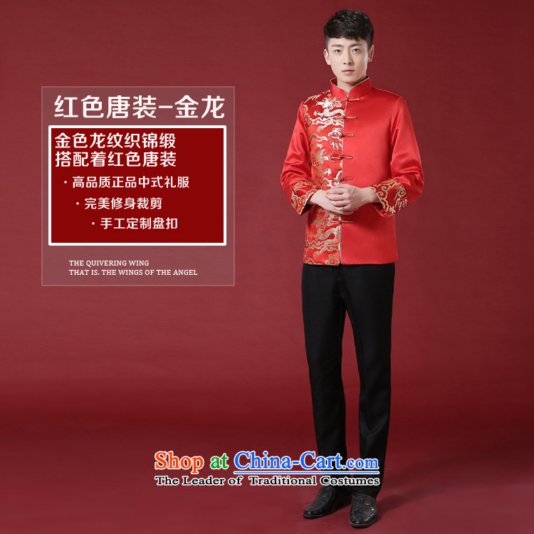 2015 Spring New bridegroom men Soo-Wo Service Chinese wedding dress men Tang Dynasty Chinese tunic costume Sau Wo Red L picture, prices, brand platters! The elections are supplied in the national character of distribution, so action, buy now enjoy more preferential! As soon as possible.