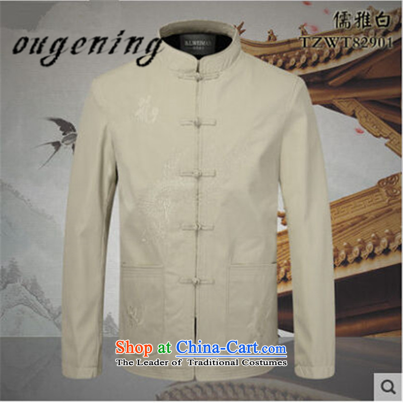 The name of the 2015 autumn of the OSCE New New Product Men's Mock-Neck Chinese father Tang dynasty China Wind Jacket coat retro wedding dress black 175 Euro grandpa. (ougening lemonade) , , , shopping on the Internet