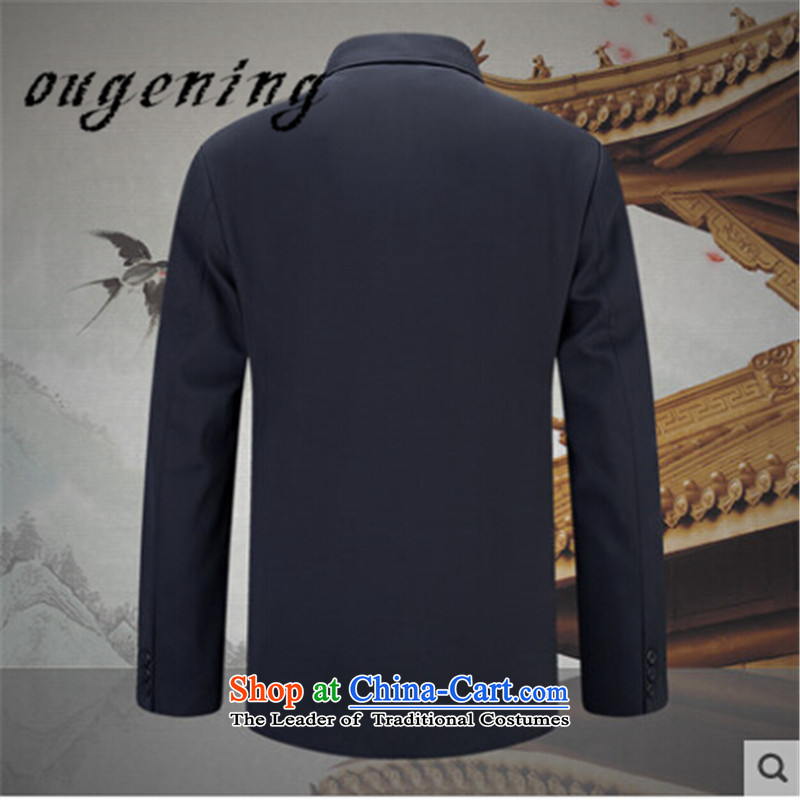 The name of the 2015 autumn of the OSCE new new product of older persons in the men's Chinese antique Chinese tunic father replacing Tang dynasty China wind retro two Kit Classic Blue 175 euros (ougening lemonade.) , , , shopping on the Internet