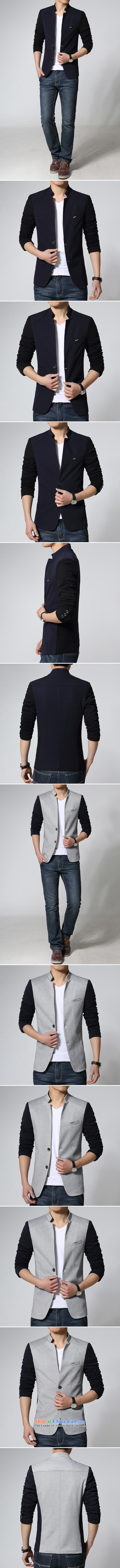 In spring and autumn 2015 new jacket, Korean men casual dress pants Sau San-collar Chinese tunic male and Gray 2XL Photo, prices, brand platters! The elections are supplied in the national character of distribution, so action, buy now enjoy more preferential! As soon as possible.