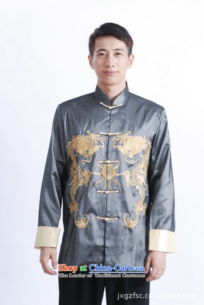 Shanghai, optimization options Tang Dynasty Men long-sleeved national costumes men Tang jackets collar embroidery Chinese dragon M1013 wine red XL Photo, prices, brand platters! The elections are supplied in the national character of distribution, so action, buy now enjoy more preferential! As soon as possible.
