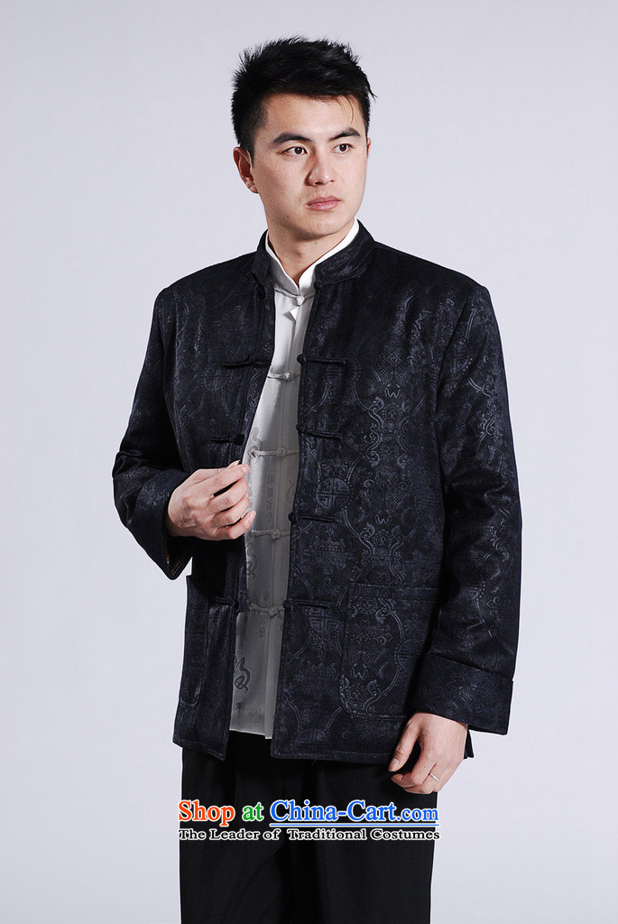 Shanghai, optimize ipo men's jackets thick cotton plus add-Tang Tang replacing men long-sleeved sweater Chinese Dragon Tang blouses -A black L picture, prices, brand platters! The elections are supplied in the national character of distribution, so action, buy now enjoy more preferential! As soon as possible.