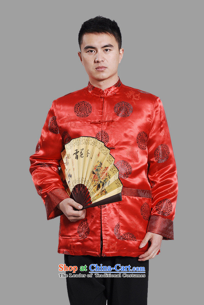 Shanghai, optimize ipo men's jackets thick cotton plus add-Tang Tang replacing men long-sleeved sweater Chinese Dragon Tang blouses -B wine red L picture, prices, brand platters! The elections are supplied in the national character of distribution, so action, buy now enjoy more preferential! As soon as possible.