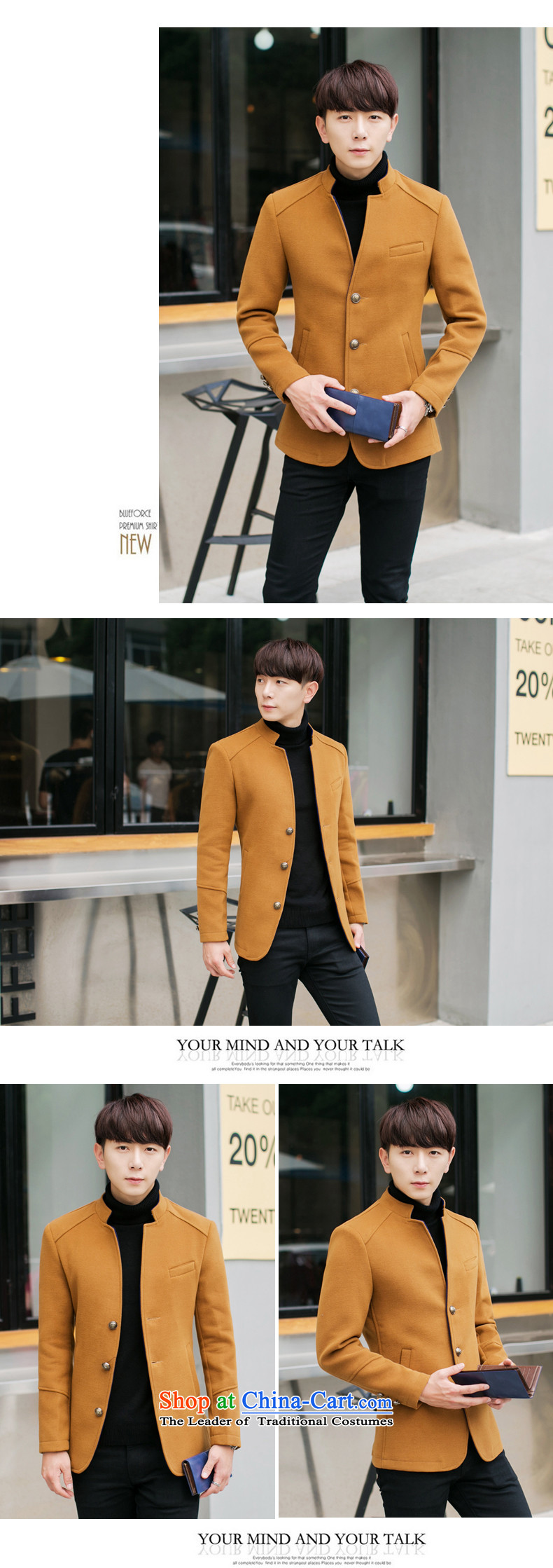  The Korean version of winter K328I Sau San Mock-neck gross? men jacket Chinese tunic khaki 4XL Photo, prices, brand platters! The elections are supplied in the national character of distribution, so action, buy now enjoy more preferential! As soon as possible.