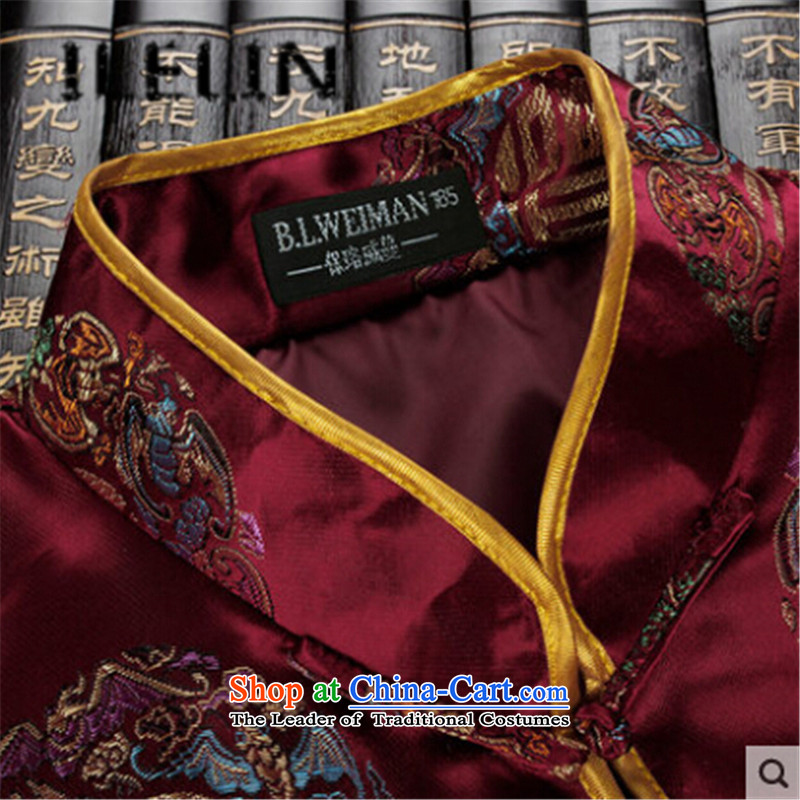The fall of the new China ILELIN2015 wind load retro mother Tang father jackets Birthday Celebrated attired in the life of the elderly couple shirt and contemptuous of male XL,ILELIN,,, Purple Shopping on the Internet