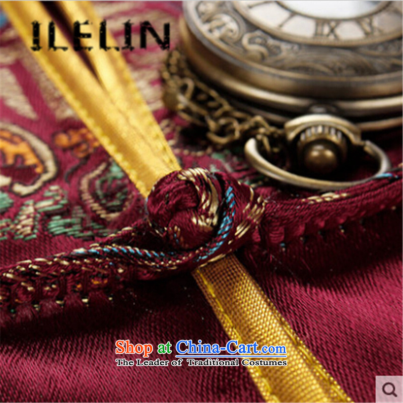 The fall of the new China ILELIN2015 wind load retro mother Tang father jackets Birthday Celebrated attired in the life of the elderly couple shirt and contemptuous of male XL,ILELIN,,, Purple Shopping on the Internet