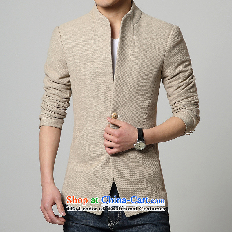 15. Long stand collar single row detained men jacket coat J130XV00050700 Chinese tunic blue XXL, us in accordance with the property (meitianyihuan days) , , , shopping on the Internet
