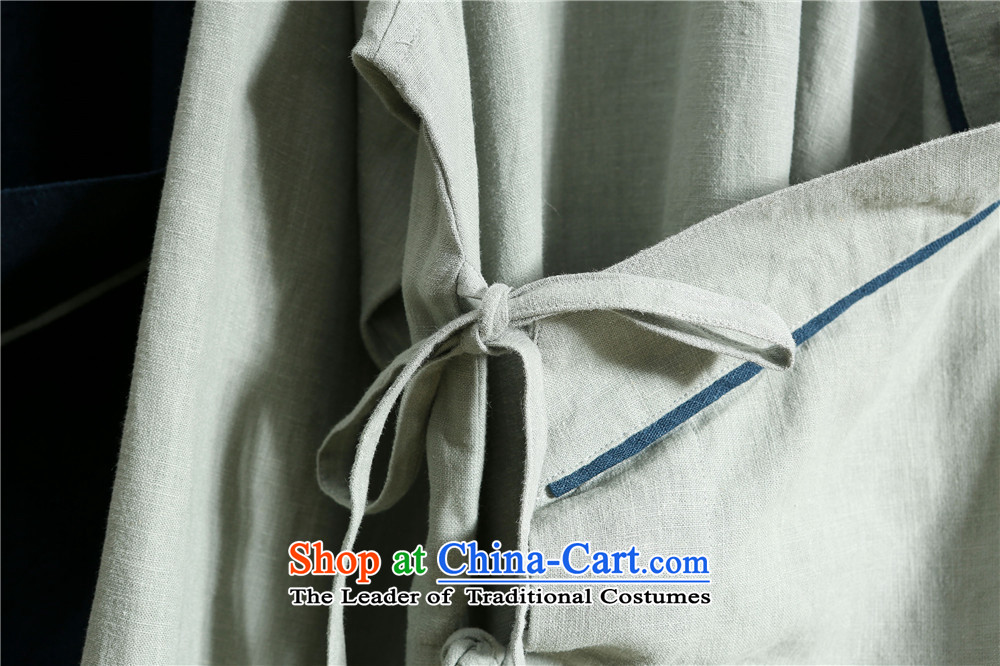 The 2015 autumn pick new cotton linen men need long-sleeved chancing long strap retreat serving Chinese Han-tea uniforms jacket coat gray XL Photo, prices, brand platters! The elections are supplied in the national character of distribution, so action, buy now enjoy more preferential! As soon as possible.