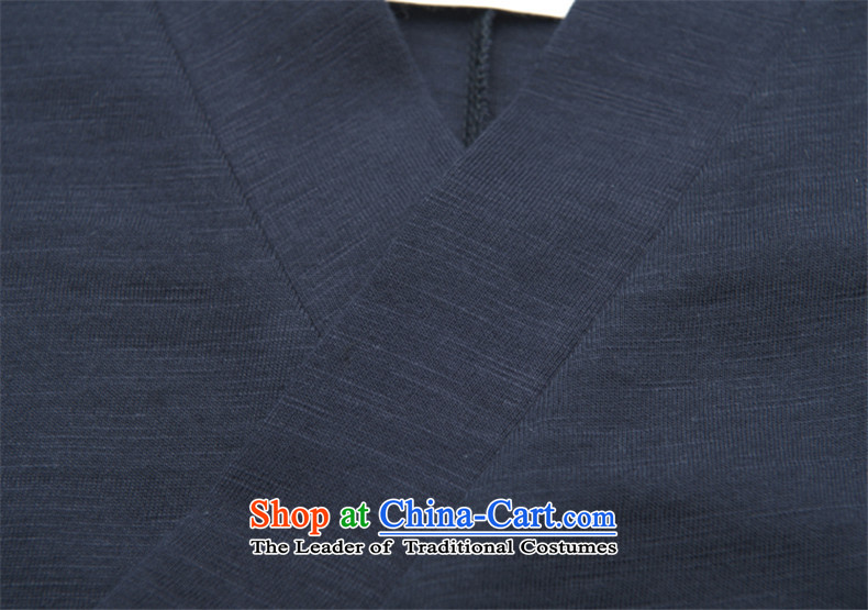 Phaedo of China FZOG/ wind elegance temperament Asymmetrical lacing men pure cotton youth Long-sleeve Tang Dynasty navy S picture, prices, brand platters! The elections are supplied in the national character of distribution, so action, buy now enjoy more preferential! As soon as possible.