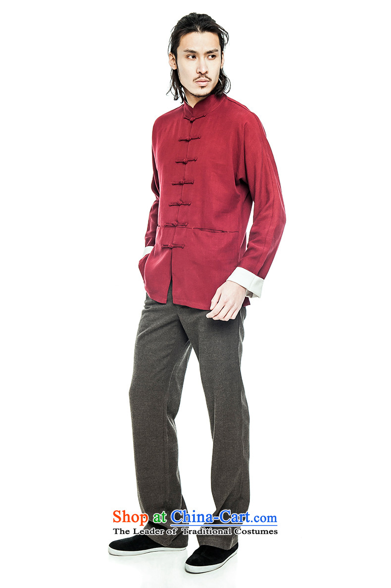 Phaedo of China FZOG/ wind up three-dimensional construction detained Men's Mock-Neck national costumes pure color long-sleeved Tang Red L picture, prices, brand platters! The elections are supplied in the national character of distribution, so action, buy now enjoy more preferential! As soon as possible.