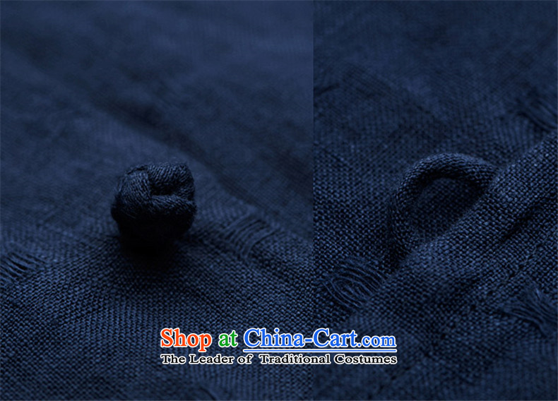 Phaedo of FZOG/ autumn and winter, China wind Men's Shirt jacquard collar youth men's long-sleeved Tang Dynasty Blue Linen S picture, prices, brand platters! The elections are supplied in the national character of distribution, so action, buy now enjoy more preferential! As soon as possible.