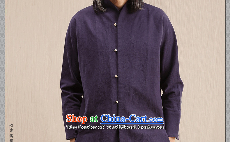 Cd 3 model bodhi enlightenment China wind linen Men's Mock-Neck Shirt Chinese shirt leisure Tang Dynasty Han-autumn and winter new rice white 175/92A(L) picture, prices, brand platters! The elections are supplied in the national character of distribution, so action, buy now enjoy more preferential! As soon as possible.
