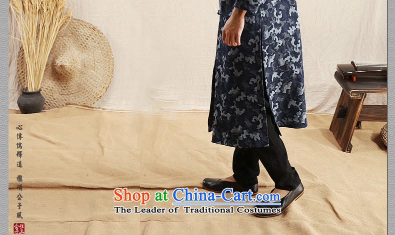 Cd 3 model hesitation China wind Tang Dynasty Recreation and camouflage cowboy windbreaker Chinese ethnic Han-jacket for autumn and winter 185/100A(XXL) Blue Photo, prices, brand platters! The elections are supplied in the national character of distribution, so action, buy now enjoy more preferential! As soon as possible.