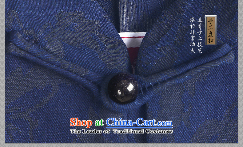 Cd 3 Model Luk Siu Fung China wind leisure Tang Dynasty Chinese male windbreaker denim jacket Han-National Autumn and winter new pictures, price 175/92A(L) blue, brand platters! The elections are supplied in the national character of distribution, so action, buy now enjoy more preferential! As soon as possible.