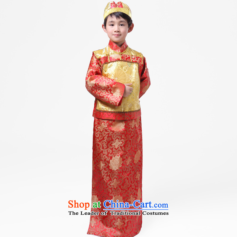 The Syrian men and children in the Qing Dynasty, time costume will affect photography Stage Costume assemble the Baylor landowners Miss Shao Ye Zhan of Bosnia and red 130CM, time Syrian shopping on the Internet has been pressed.