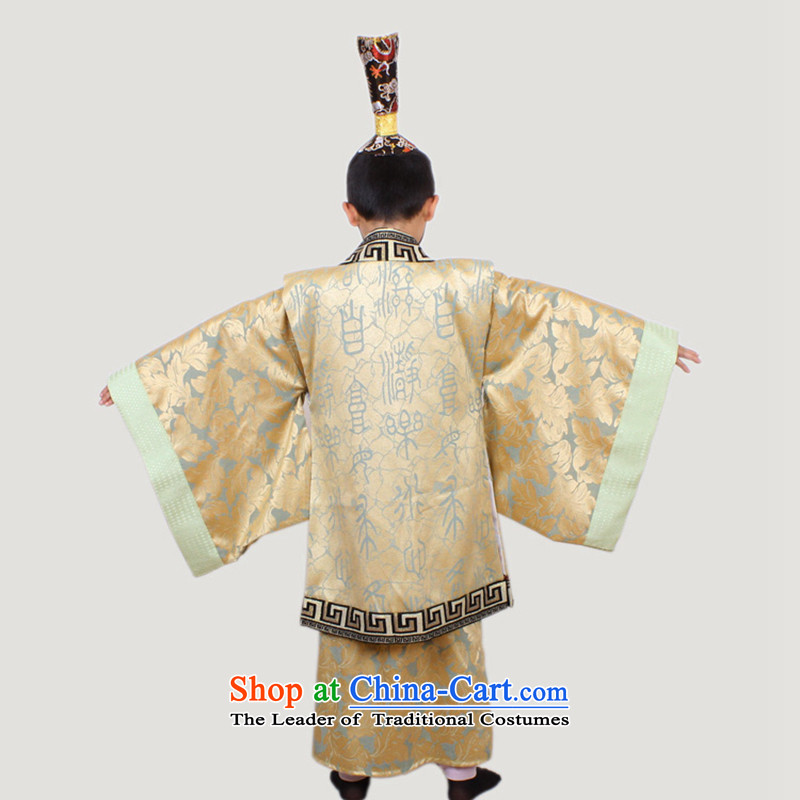 The Syrian children costume of time during the Han dynasty. Will the ancient boy Tang Dynasty Prince Edward Han Dynasty Annual King costumes and Tang dynasty Han-red 140CM, time Syrian shopping on the Internet has been pressed.
