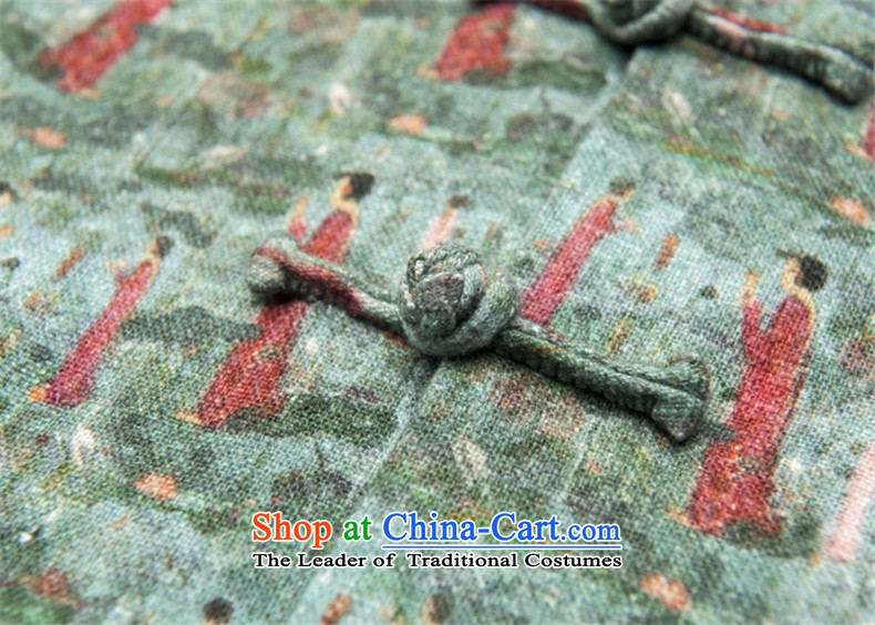 Phaedo of ethnic FZOG/ fashion industry stamp stereo Tray Tie long-sleeved Men's Mock-Neck leisure temperament Tang dynasty green XL Photo, prices, brand platters! The elections are supplied in the national character of distribution, so action, buy now enjoy more preferential! As soon as possible.