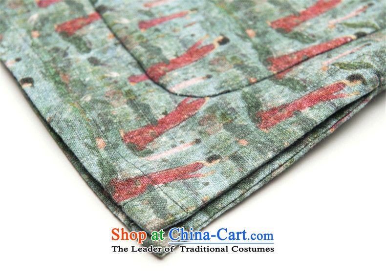 Phaedo of ethnic FZOG/ fashion industry stamp stereo Tray Tie long-sleeved Men's Mock-Neck leisure temperament Tang dynasty green XL Photo, prices, brand platters! The elections are supplied in the national character of distribution, so action, buy now enjoy more preferential! As soon as possible.