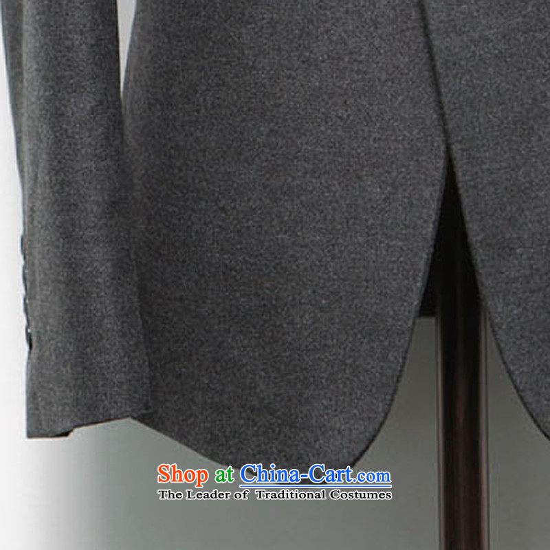 Install the latest autumn and winter UYUK2015) Date of retro Chinese tunic jacket Korean Men's Mock-Neck Sau San Mao? The suit leisure suit male and gray hair? XXL,UYUK,,, shopping on the Internet