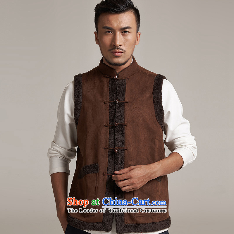 De Fudo yoshiyo deerskin lint-free men Tang Gown, a leisure in improved shoulder windproof warm China wind card XL/175, its de fudo shopping on the Internet has been pressed.