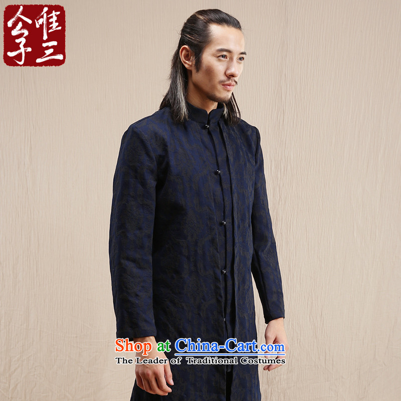 Cd 3 model spent building China wind leisure cowboy Tang Dynasty Chinese male jacket coat national long use autumn and winter thick blue 180/96A(XL), CD 3 , , , shopping on the Internet