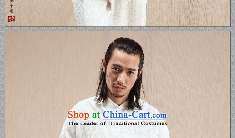 Cd 3 model of Abraham, China wind ramie male Han Chinese jacket leisure Tang Ma load ethnic Han-yi autumn wind 170/88A(M) white picture, prices, brand platters! The elections are supplied in the national character of distribution, so action, buy now enjoy more preferential! As soon as possible.