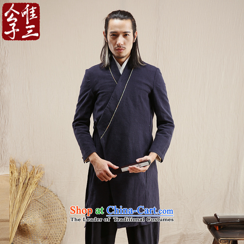 Cd 3 model of Liang Han-China wind linen male Han Chinese jacket leisure Tang Ma load ethnic Han-yi autumn wind 170/88A(M), black CD 3 , , , shopping on the Internet