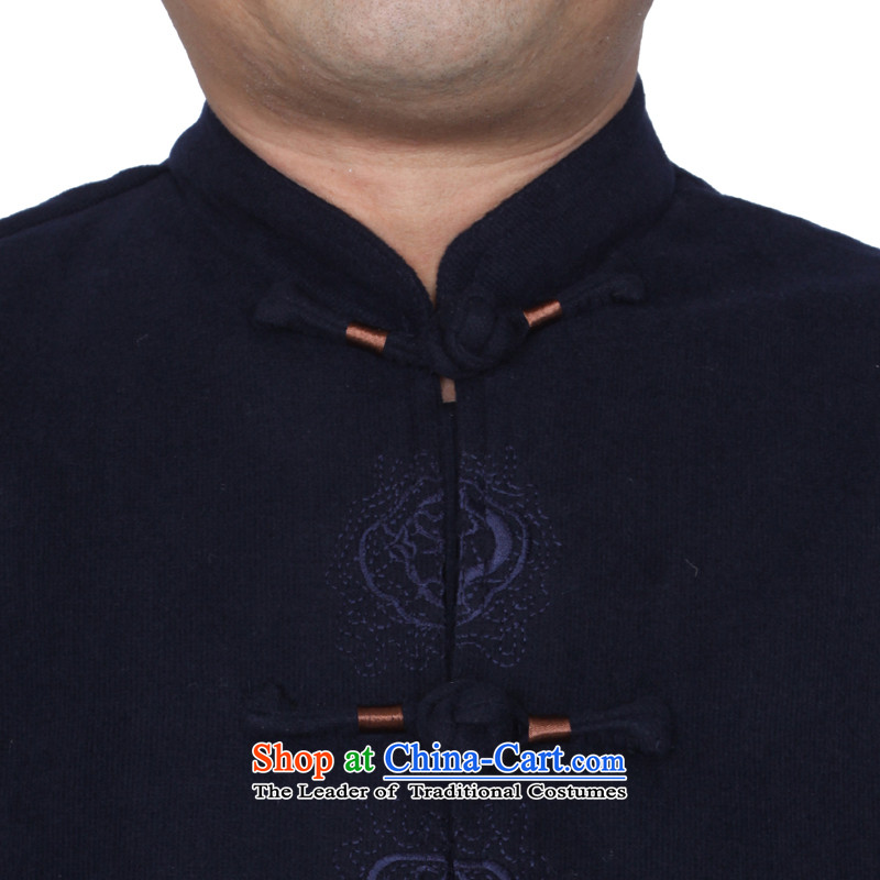 The autumn and winter new solid color embroidery upscale male jacket in Tang Dynasty elderly father woolen blended W1501 Blue 180 yards picture, prices, brand platters! The elections are supplied in the national character of distribution, so action, buy now enjoy more preferential! As soon as possible.