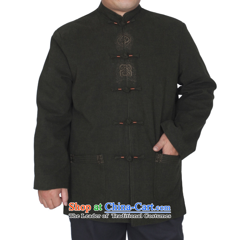 The autumn and winter new solid color embroidery upscale male jacket in Tang Dynasty elderly father woolen blended W1501 Blue 180 yards picture, prices, brand platters! The elections are supplied in the national character of distribution, so action, buy now enjoy more preferential! As soon as possible.