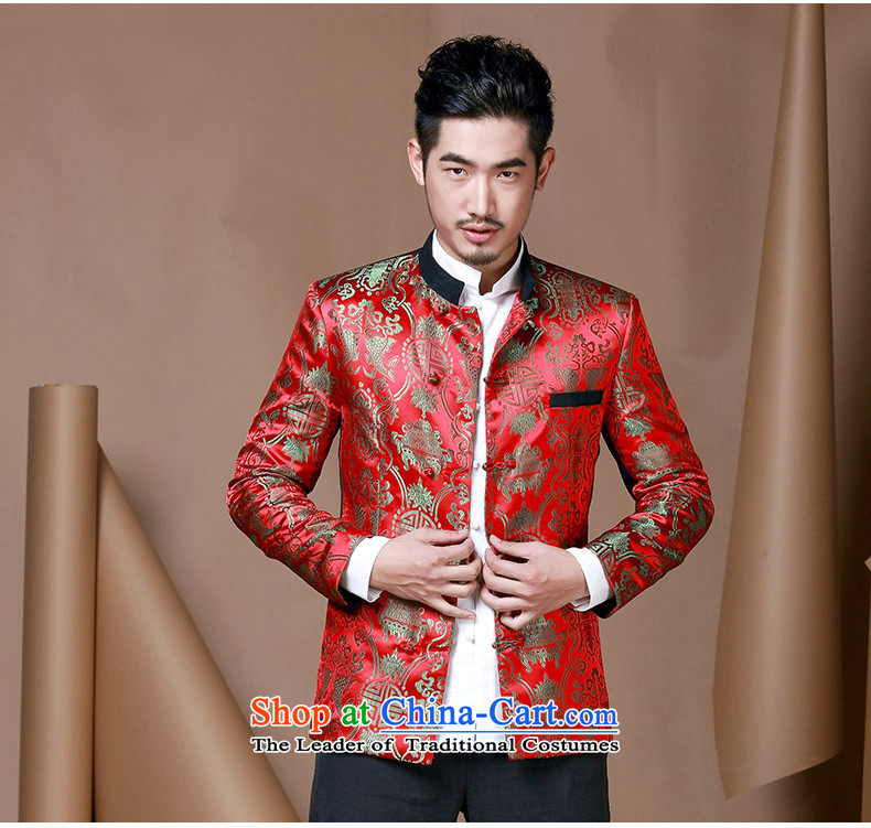 Phaedo of China FZOG/ autumn wind men Chinese wedding dress collar Sau San Tong jacket from Jewish men RED M picture, prices, brand platters! The elections are supplied in the national character of distribution, so action, buy now enjoy more preferential! As soon as possible.