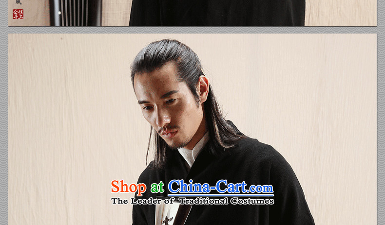 Cd 3 model have Potzu China wind linen male Han Chinese jacket leisure Tang Ma load ethnic Han-yi autumn wind black 165/84A(S) picture, prices, brand platters! The elections are supplied in the national character of distribution, so action, buy now enjoy more preferential! As soon as possible.