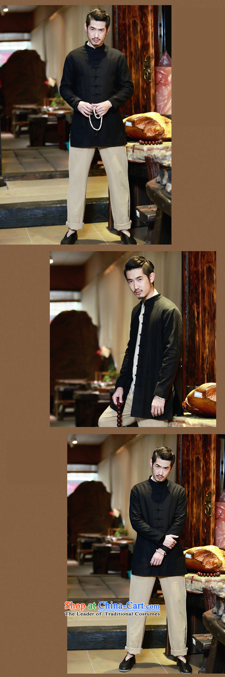 Phaedo of China FZOG/ wind cotton linen cheongsams men's shirts in Han-long ball-men serving casual Tang-pack Black S picture, prices, brand platters! The elections are supplied in the national character of distribution, so action, buy now enjoy more preferential! As soon as possible.