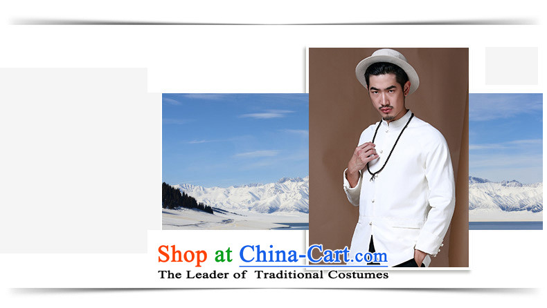 Phaedo of FZOG/ autumn and winter Youth Chinese tunic of Men's Mock-Neck long-sleeved China wind cotton linen leisure Tang jackets White XXL picture, prices, brand platters! The elections are supplied in the national character of distribution, so action, buy now enjoy more preferential! As soon as possible.
