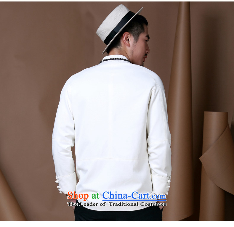 Phaedo of FZOG/ autumn and winter Youth Chinese tunic of Men's Mock-Neck long-sleeved China wind cotton linen leisure Tang jackets White XXL picture, prices, brand platters! The elections are supplied in the national character of distribution, so action, buy now enjoy more preferential! As soon as possible.