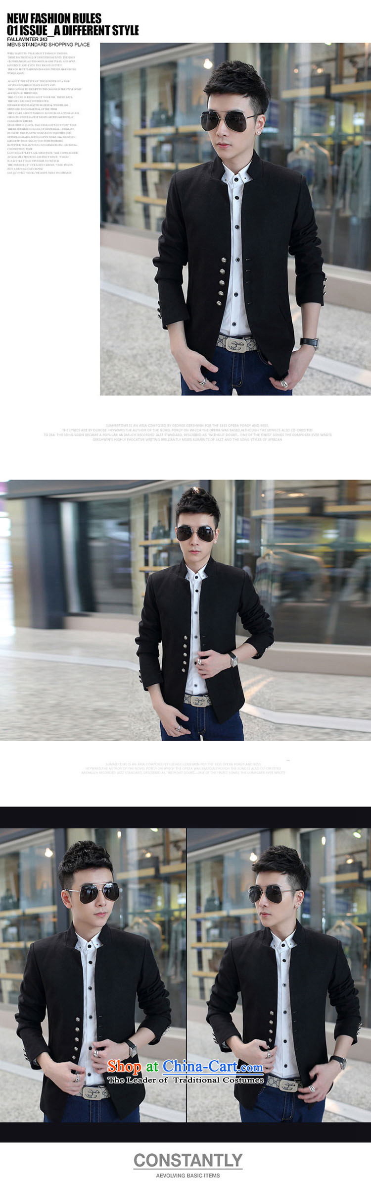 The first fall 2015 respecting men's jackets Korean Sau San collar gross? Chinese tunic jacket Black XL Photo, prices, brand platters! The elections are supplied in the national character of distribution, so action, buy now enjoy more preferential! As soon as possible.