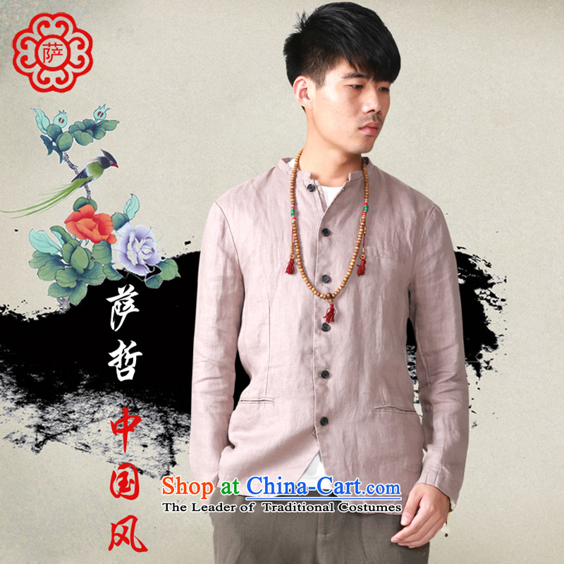 Sagci autumn new original ethnic issue long-sleeved retro Chinese tunic autumn 2015 Sau San Jacket Color L