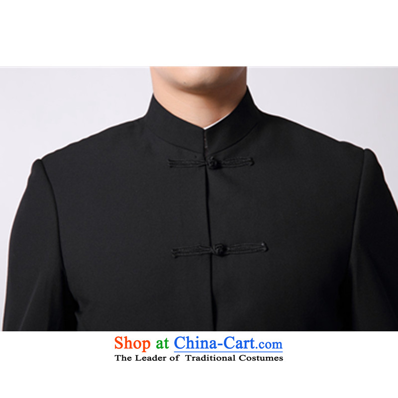 Tang dynasty China wind men detained Sau San Chinese nation-smart casual wind Youth Chinese tunic of students with navy blue shirt + pants Chinese tunic/ 160/s,adfenna,,, shopping on the Internet