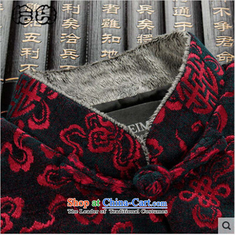 The 2015 autumn pick the new national wind of older persons in the Tang dynasty men's father birthday hi banquet with Chinese dress and grandfather classic black 170, Volume (shihuo pickup) , , , shopping on the Internet