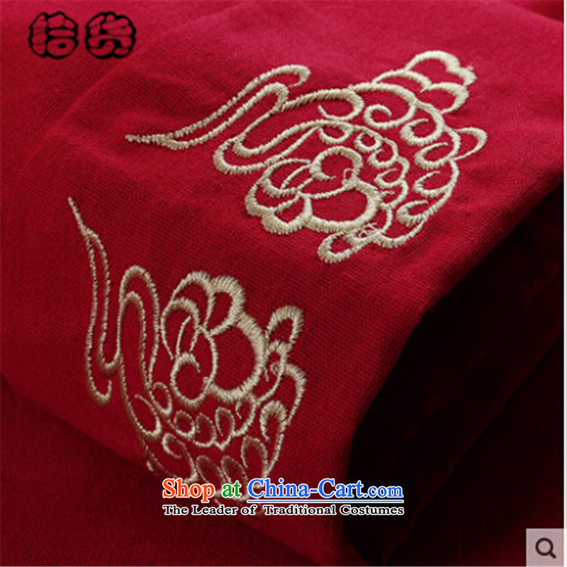 The 2015 autumn pick the new China with his father men embroidery of older persons in the Tang dynasty grandpa replacing birthday hi banquet Chinese Dress Chinese red 185, pickup (shihuo) , , , shopping on the Internet