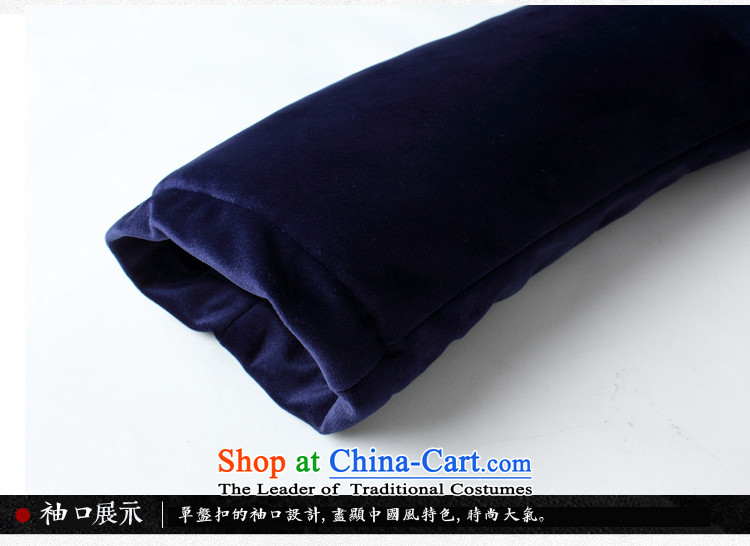 Red Addis Ababa poem Yao  2015 autumn and winter new Mock-Neck Shirt thoroughly jacket retro Kim velvet Peking opera men tray clip Tang dynasty cotton coat Han-packaged blue XXXL picture, prices, brand platters! The elections are supplied in the national character of distribution, so action, buy now enjoy more preferential! As soon as possible.