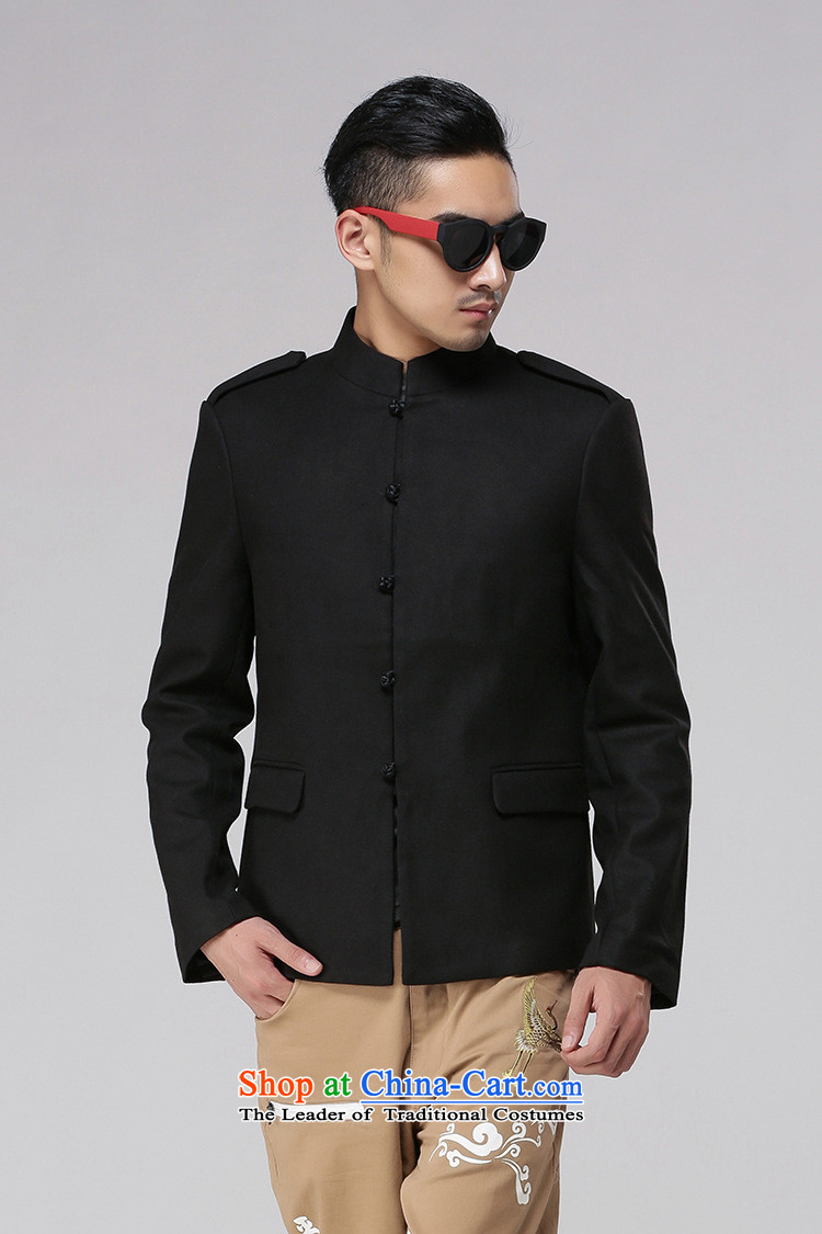Dan Jie Shi China wind cotton linen Tang Gown of older persons in the men's double-sided wear long-sleeved jacket Sau San disk-l chinese black 180/96(XL) picture, prices, brand platters! The elections are supplied in the national character of distribution, so action, buy now enjoy more preferential! As soon as possible.