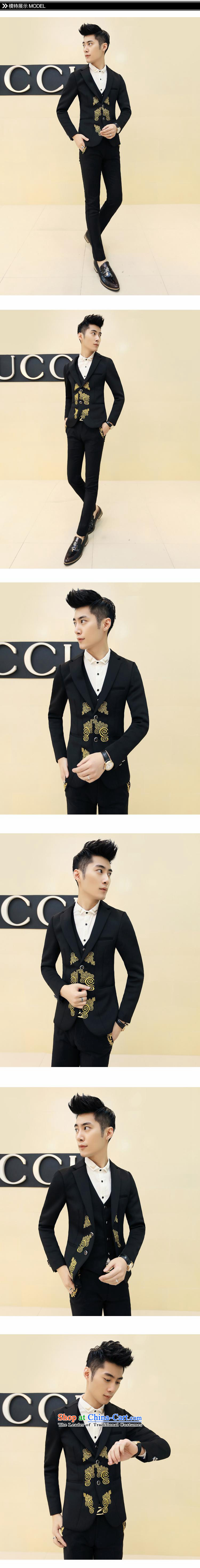 September clothes shops *2015 autumn and winter men suit retro embroidered dress pants a hairdresser Korean wedding dress A407 XZ34 EUR52 black picture, prices, brand platters! The elections are supplied in the national character of distribution, so action, buy now enjoy more preferential! As soon as possible.
