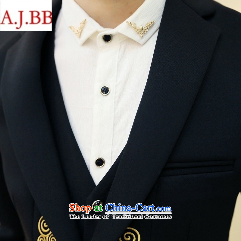 September clothes shops *2015 autumn and winter men suit retro embroidered dress pants a hairdresser Korean wedding dress A407 XZ34 black EUR52,A.J.BB,,, shopping on the Internet
