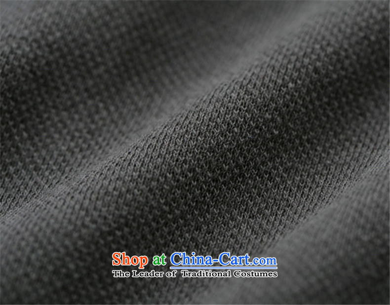 Phaedo grid autumn FZOG/ new comfortable cotton linen Tang dynasty China wind Men's Mock-Neck pure color Chinese Disc buttoned, Black XL Photo, prices, brand platters! The elections are supplied in the national character of distribution, so action, buy now enjoy more preferential! As soon as possible.