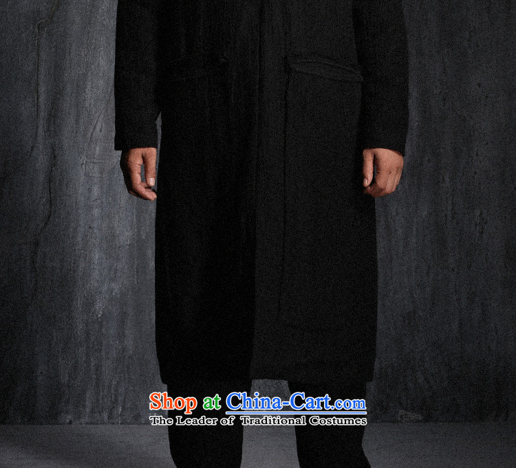 Custom (Sui Tang as virtual pole beast/China wind long linen coat Tang jackets men fall new black pre-sale prices, pictures, M brand platters! The elections are supplied in the national character of distribution, so action, buy now enjoy more preferential! As soon as possible.